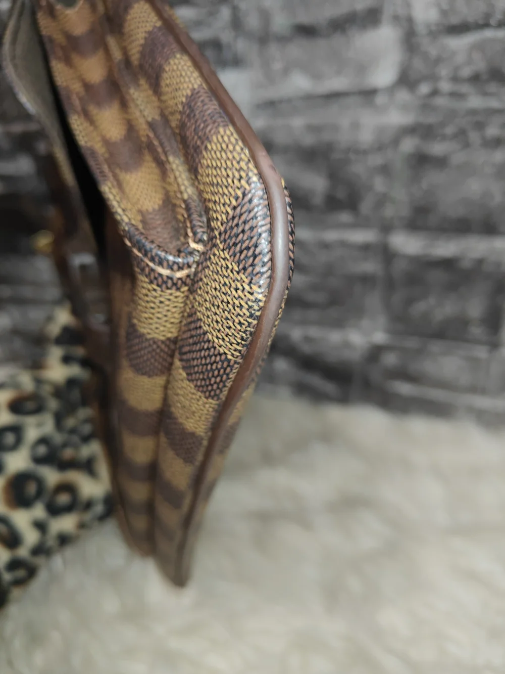 Louis Vuitton Brown Damier Crossbody Messenger Bag